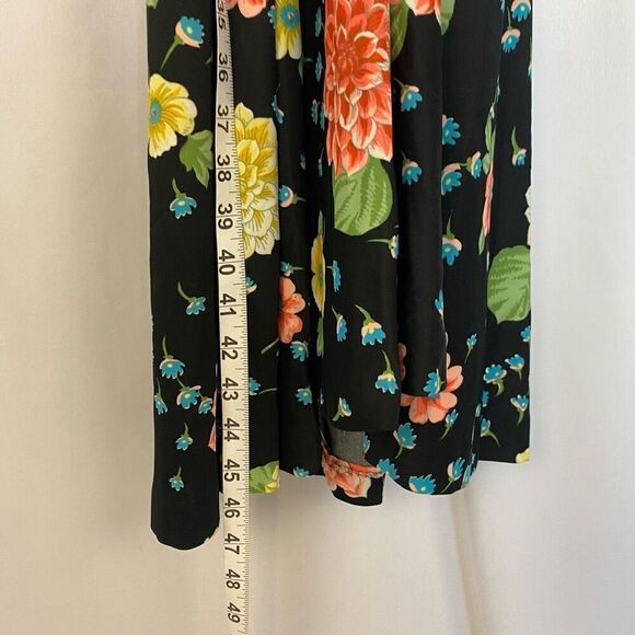 Rare Vintage Designer Lillie Rubin Floral Halter Midi Dress Women’s XS-S Retro - Picture 5 of 14